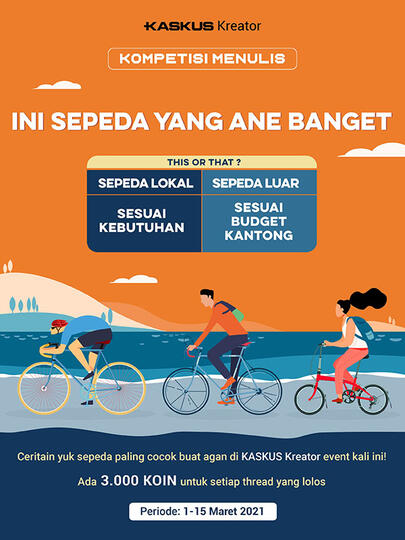 Ceritain Sepeda yang Agan Banget dan Pengalamannya di Mari, Dapatkan Bonus Koinnya!
