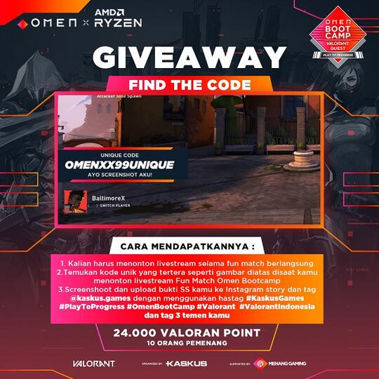 Fun Match OMEN BOOTCAMP VALORANT QUEST bareng 3 Cewek Cantik, Tonton Gan!