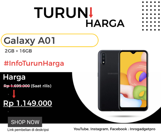 Samsung Galaxy A01 Turun Harga