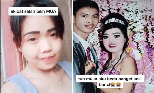 Bikin Ngakak! Kumpulan Foto Rias Penganten Harga Nawar! Jangan Salah Pilih MUA Sist!