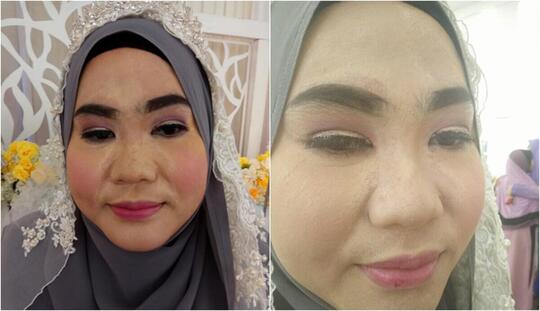 Bikin Ngakak! Kumpulan Foto Rias Penganten Harga Nawar! Jangan Salah Pilih MUA Sist!