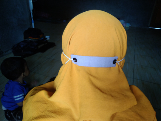 DIY Membuat Konektor Hijab Dari Karet Legging Anak Bekas