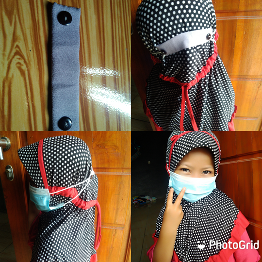 DIY Membuat Konektor Hijab Dari Karet Legging Anak Bekas