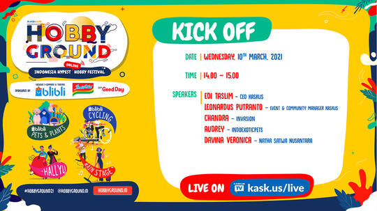 Saksikan Kick Off HobbyGround untuk Tau Info Seputar Festival Hobi dari KASKUS!