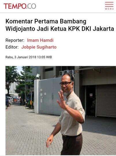 Anies Nonaktifkan Dirut Sarana Jaya karena Status Tersangka di KPK