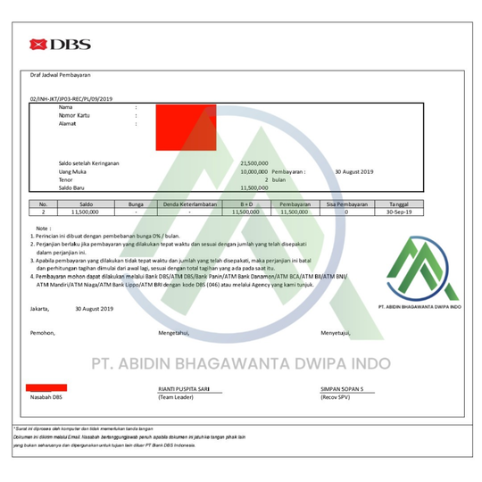 Jasa Penutupan Kartu Kredit / KTA - PT Abidin Bhagawanta Dwipa Indo