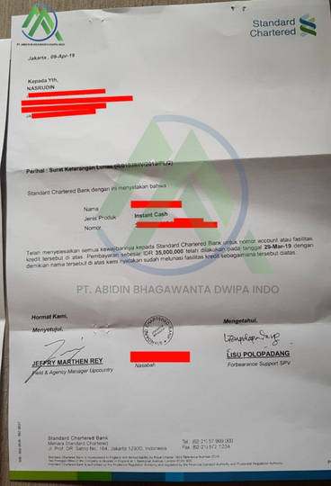 Jasa Penutupan Kartu Kredit / KTA - PT Abidin Bhagawanta Dwipa Indo