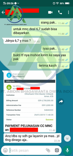 Jasa Penutupan Kartu Kredit / KTA - PT Abidin Bhagawanta Dwipa Indo