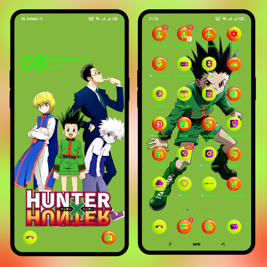 Download Tema Anime Oppo Hunter X Hunter Full Pack Tembus Akar Kaskus