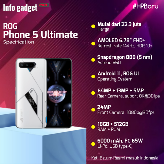 Spesifikasi Asus ROG Phone 5 Series
