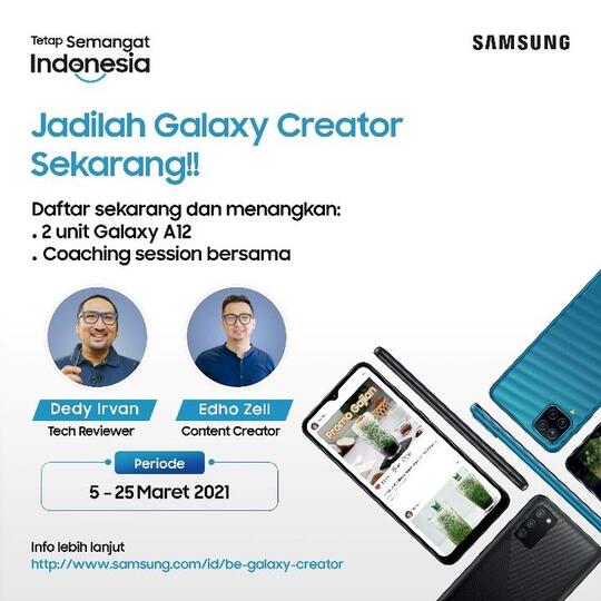 Punya Bakat Jadi Conten Creator? Yuk Jadi Galaxy Creator Sekarang!!