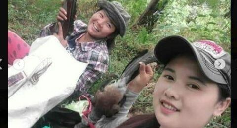 Viral, Cewek Pemburu Pamer Hasil Buruan Burung Dilindungi di Kerinci