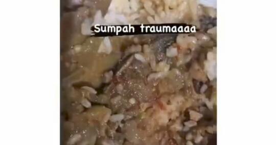 Hati-hati Memesan Nasi Bungkus, Wanita Ini Temukan Banyak Belatung di Makanannya!