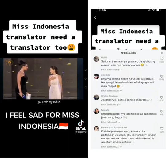 Miss Eco Indonesia Kewalahan Jawab Pertanyaan Juri, Gak Bisa Bahasa Inggris?