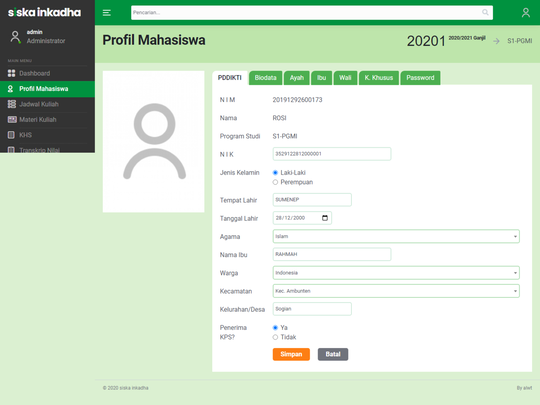 Siakad Kampus Support Feeder PDDIKTI v4.0 bisa Upload Massal melalui excel
