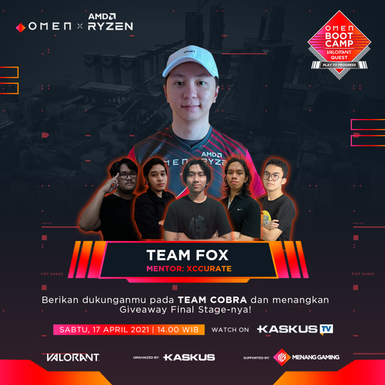 4 Team Bentukan Dalam OMEN Bootcamp VALORANT Quest Play to Progress