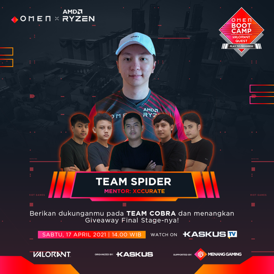 Tim Spider - TOP 8 OMEN BOOTCAMP VALORANT QUEST | Play To Progress