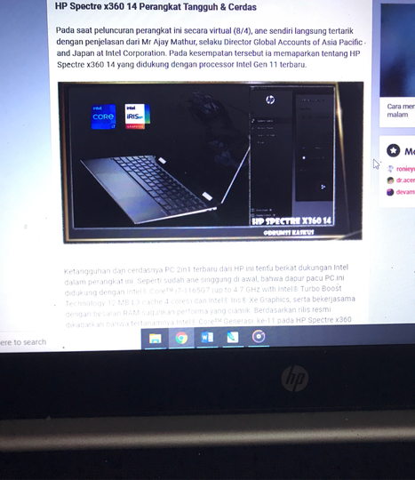 HP Spectre x360 14, PC Berbasis Platform Intel® Evo™ dengan Aspek Rasio Layar 3:2