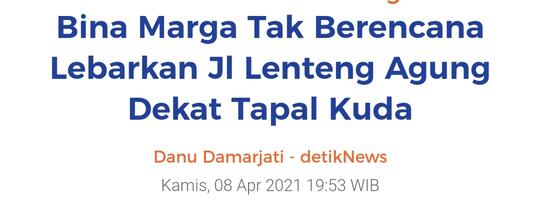 Pagi Ini, Lenteng Agung Macet 1,8 Km dari UP Sampai Flyover Tapal Kuda