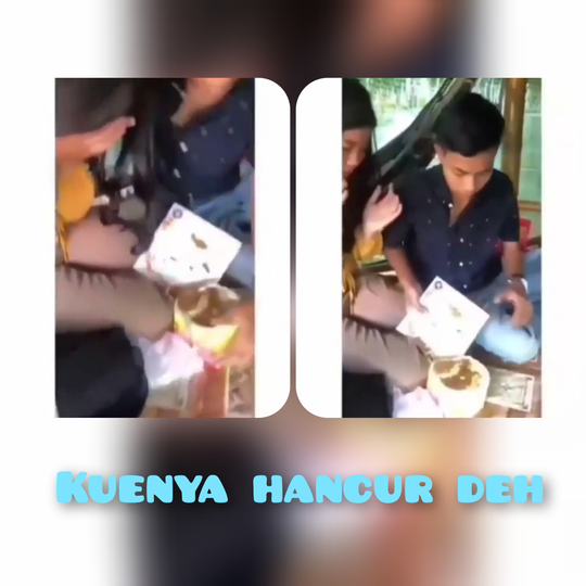 Asyik Pose Demi Konten,Kue Ulang Tahun Pasangan Ini Terjatuh,Cewek Cantik Ini Nangis