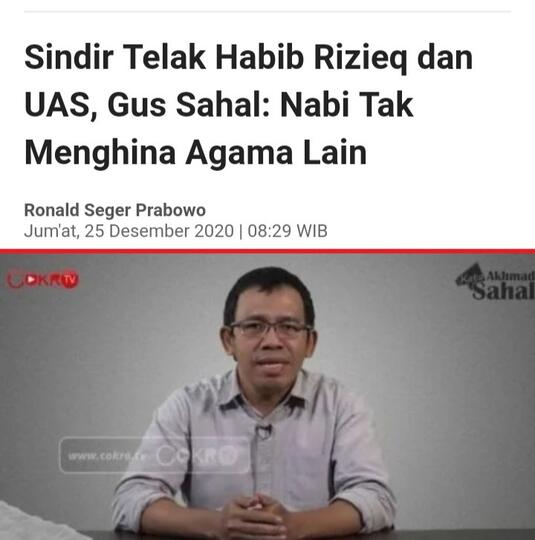 NU: Orang Pindah Agama, Lalu Ceramah Jelekkan Agama Lama, Jiwanya Gersang