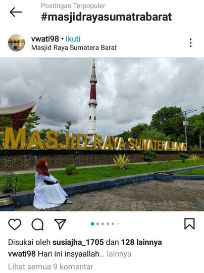 Ngabuburit Penuh Hikmah Dan Manfaat di Masjid Raya Sumatera Barat