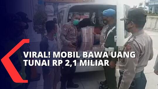 Edan!! Bawa Uang 2,1 Milliar Tak Pakai Pengawalan Polisi, Hanya Ditutup Terpal