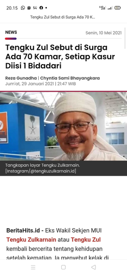 Tengku Zulkarnain Sempat Keluhkan Sesak Nafas usai Safari Dakwah