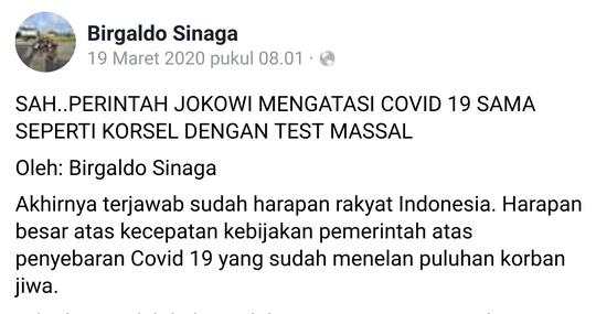 Birgaldo Sinaga Pendukung Militan Ahok Meninggal karena Covid-19, Denny Siregar Sedih