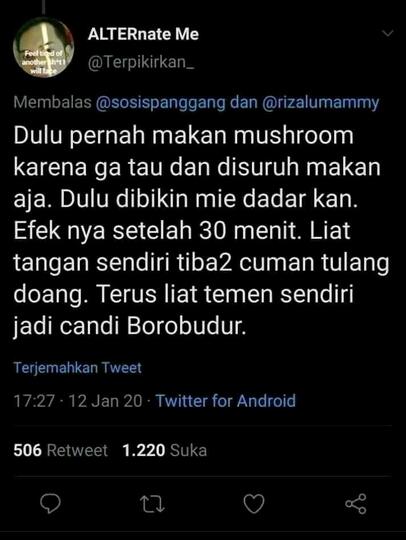 Bikin Ngakak! Efek Jamur Tahi Sapi Jadi Halusinasi.
