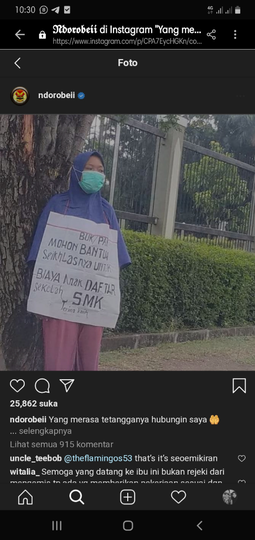 Viral Aksi Seorang Ibu Meminta Bantuan Sekolah Anaknya Dikritik Netizen, Ini Mengemis