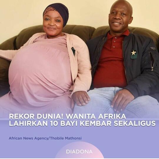 Bagaimana Kabarnya Ibu Bayi Kembar 10 di Afrika Selatan?