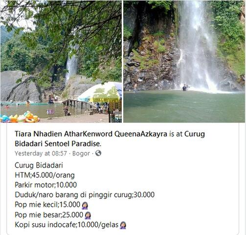 Viral Harga Tiket Masuk Selangit, Curug Bidadari Sentoel Bogor Jadi Sorotan!