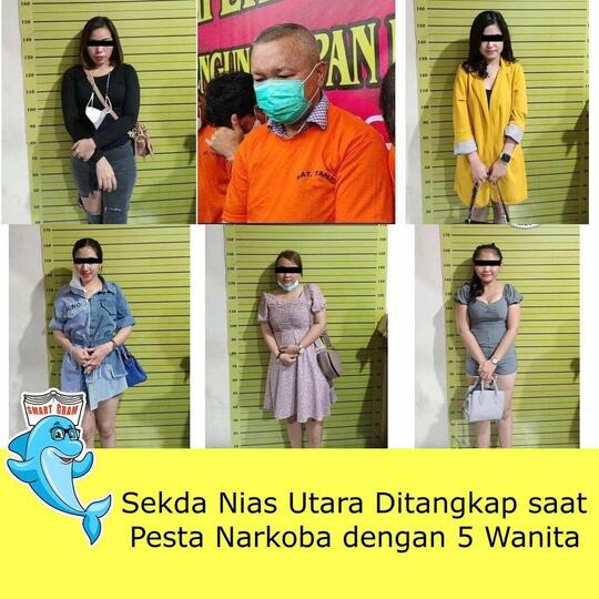 Bukan Main, Pejabat Daerah Nias Terjaring Razia Narkoba Bersama 5 Wanita Muda!