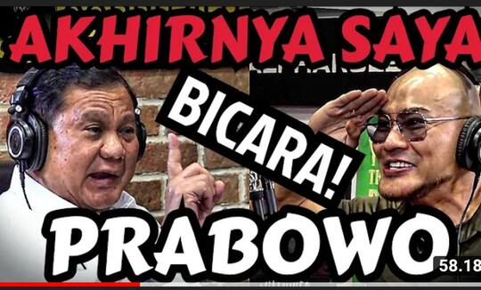 Dedy Corbuzier Undang Prabowo Ke Podcastnya Trending 1 Youtube