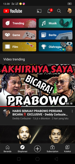 Dedy Corbuzier Undang Prabowo Ke Podcastnya Trending 1 Youtube