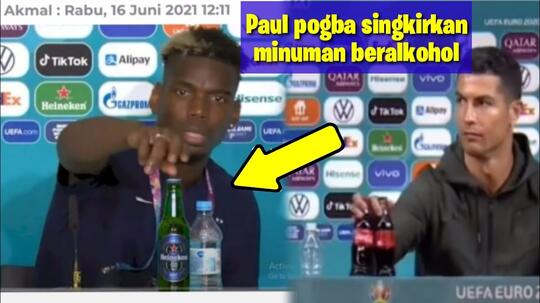 Kenapa Paul Pogba Singkirkan Heineken Ikuti Jejak CR7 Singkirkan Minuman Coca Cola!!
