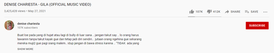 Fakta Unik Channel YouTube Denise. Gara-Gara Video Viral No Bra, Aku Jadi Kepo.