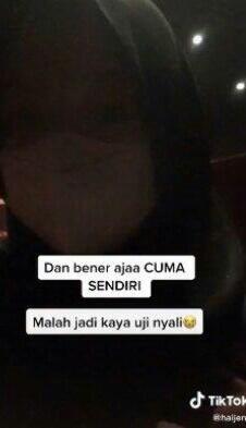 Wanita Ini Berasa UJI NYALI, Karena Menonton Film HORROR Di Bioskop Seorang Diri