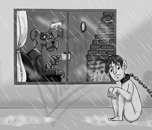 5 Ilustrasi Menohok Jika Hewan Jadi Manusia dan Manusia Jadi Hewan!