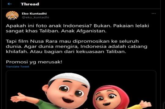 Dianggap Promosi Yang Merusak, Film Animasi Nussa Menjadi Trending Topik Di Twitter!