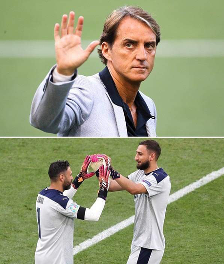 Kisah Haru Mancini Di Balik Keputusan Memasukkan Salvatore Sirigu di Akhir Laga