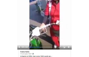 Viral Video Warga Pakai 1.000 Rupiah Untuk Isi Bensin! Ini Penjelasan Pertamina