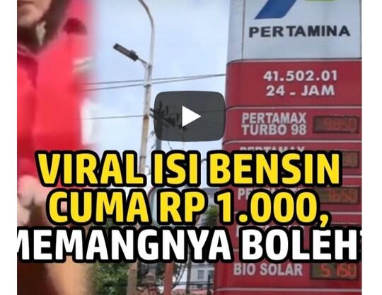 Viral Video Warga Pakai 1.000 Rupiah Untuk Isi Bensin! Ini Penjelasan Pertamina