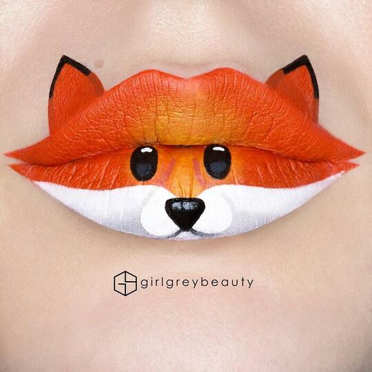 Kenalin Nih ... Lip Art Seni Melukis di Permukaan Bibir yang Menakjubkan!