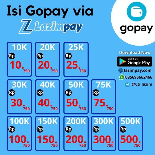 Harga Gopay Costumer Lazimpay