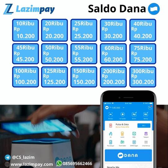 Mudahnya Isi Saldo Dana Dilazimpay