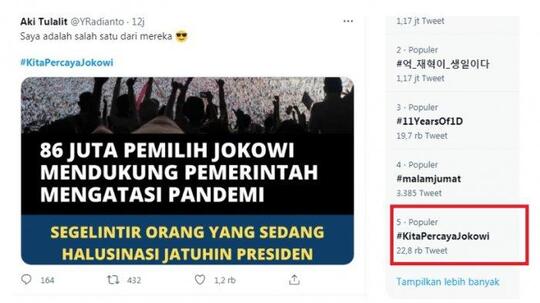 Tagar "PakdeMundurSaja" Masih Trending di Twitter