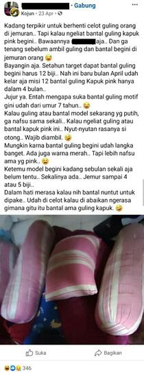Pria Ini Terangsang Saat Melihat Bantal dan Guling Warna Pink, Fetish Model Baru Nih!