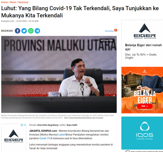 Belum Terkendali, Covid-19 RI Tambah 47.791 Kasus Hari Ini